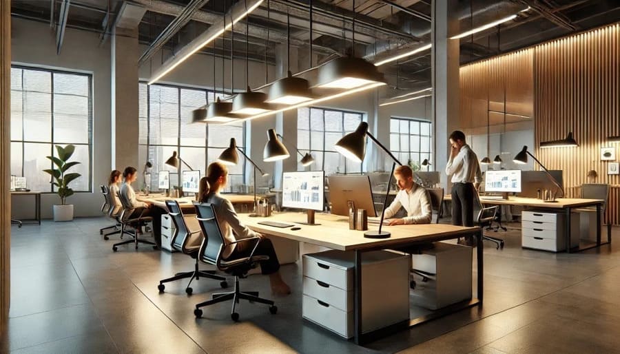 Как рассчитать количество светильников для офиса