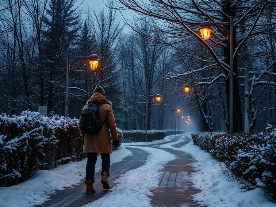 Советы по обслуживанию уличных прожекторов зимой